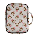 Cute Cartoon Nurse Pattern Print Front Pocket Bible Bag