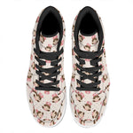 Cute Cartoon Nurse Pattern Print High Top Leather Sneakers