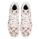 Cute Cartoon Nurse Pattern Print High Top Leather Sneakers