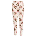 Cute Cartoon Nurse Pattern Print High-Waisted Pocket Leggings