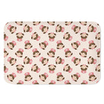 Cute Cartoon Nurse Pattern Print Indoor Door Mat