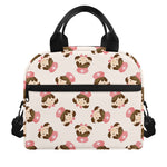 Cute Cartoon Nurse Pattern Print Insulated Lunch Bag