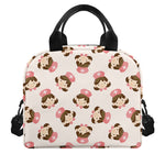 Cute Cartoon Nurse Pattern Print Insulated Lunch Bag