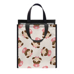 Cute Cartoon Nurse Pattern Print Insulated Lunch Tote