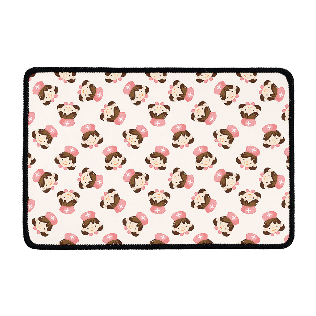 Cute Cartoon Nurse Pattern Print Kitchen Mat