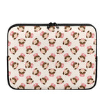 Cute Cartoon Nurse Pattern Print Laptop Sleeve