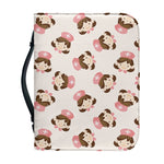 Cute Cartoon Nurse Pattern Print Leather Bible Cover