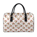 Cute Cartoon Nurse Pattern Print Leather Duffle Bag