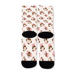 Cute Cartoon Nurse Pattern Print Long Socks