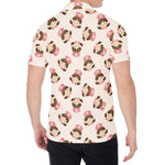 Cute Cartoon Nurse Pattern Print Men's Shirt