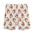 Cute Cartoon Nurse Pattern Print Men's Athletic Shorts