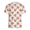 Cute Cartoon Nurse Pattern Print Men's Athletic T-Shirt