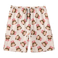 Cute Cartoon Nurse Pattern Print Men's Swim Trunks