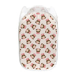Cute Cartoon Nurse Pattern Print Mesh Laundry Hamper