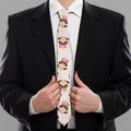 Cute Cartoon Nurse Pattern Print Necktie