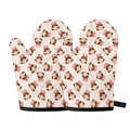 Cute Cartoon Nurse Pattern Print Oven Mitts