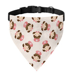 Cute Cartoon Nurse Pattern Print Over The Collar Dog Bandana
