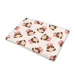 Cute Cartoon Nurse Pattern Print Pet Cooling Mat Cover