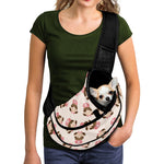 Cute Cartoon Nurse Pattern Print Pet Sling Carrier