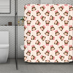 Cute Cartoon Nurse Pattern Print Polyester Shower Curtain