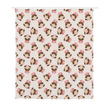 Cute Cartoon Nurse Pattern Print Polyester Shower Curtain