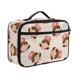 Cute Cartoon Nurse Pattern Print Portable Lunch Bag
