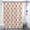 Cute Cartoon Nurse Pattern Print Premium Shower Curtain