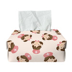 Cute Cartoon Nurse Pattern Print Rectangle Tissue Box Cover