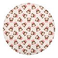 Cute Cartoon Nurse Pattern Print Round Blanket