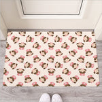 Cute Cartoon Nurse Pattern Print Rubber Doormat
