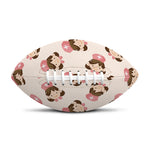 Cute Cartoon Nurse Pattern Print Rugby Ball