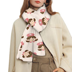 Cute Cartoon Nurse Pattern Print Scarf