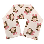 Cute Cartoon Nurse Pattern Print Scarf