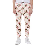 Cute Cartoon Nurse Pattern Print Scuba Joggers