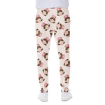 Cute Cartoon Nurse Pattern Print Scuba Joggers