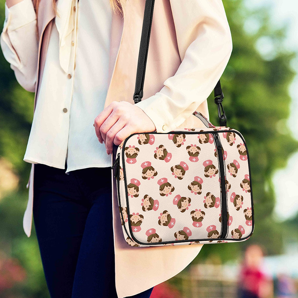 Cute Cartoon Nurse Pattern Print Shoulder Strap Bible Bag