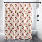 Cute Cartoon Nurse Pattern Print Shower Curtain