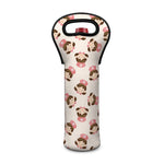 Cute Cartoon Nurse Pattern Print Single Neoprene Wine Tote