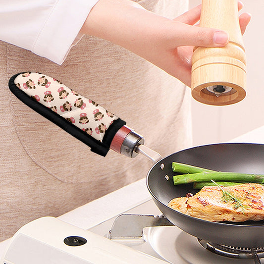 Cute Cartoon Nurse Pattern Print Skillet Handle Cover