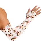 Cute Cartoon Nurse Pattern Print Sun Protection Arm Sleeves