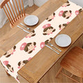 Cute Cartoon Nurse Pattern Print Table Runner