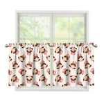 Cute Cartoon Nurse Pattern Print Tier Curtains