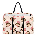 Cute Cartoon Nurse Pattern Print Utility Tote Bag