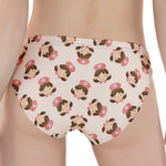 Cute Cartoon Nurse Pattern Print Women's Panties