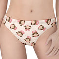 Cute Cartoon Nurse Pattern Print Women's Thong