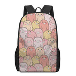 Cute Cartoon Pig Pattern Print 17 Inch Backpack