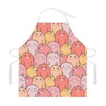 Cute Cartoon Pig Pattern Print Adjustable Apron