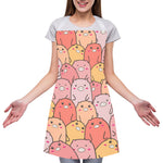 Cute Cartoon Pig Pattern Print Adjustable Apron