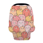 Cute Cartoon Pig Pattern Print Baby Seat Cover