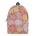 Cute Cartoon Pig Pattern Print Backpack